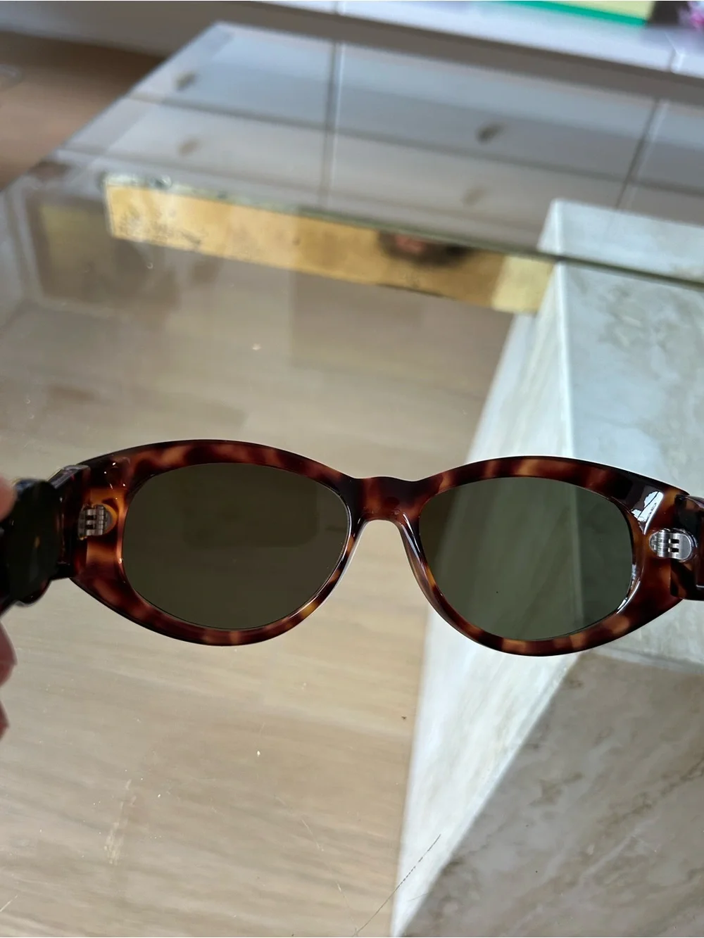 Gianni Versace Medusa Tortoiseshell Frame Sunglasses Vintage Original
